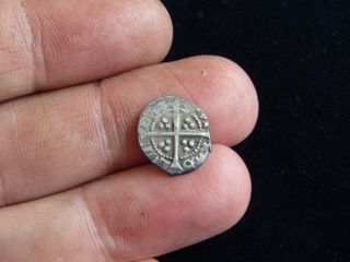 Rare Henry IV Hammered Silver Halfpenny London 2