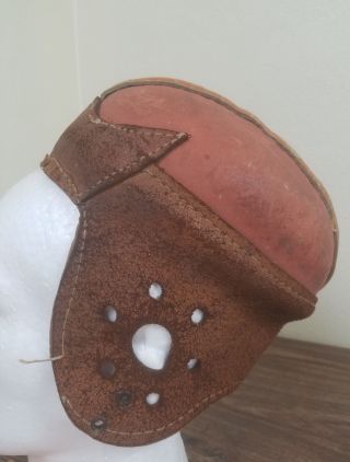 1920s Vintage Leather Football Helmet