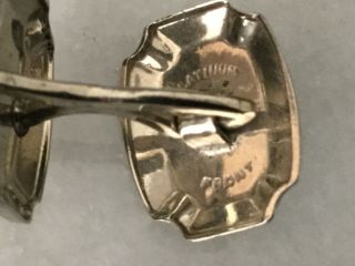 Vintage H.  W.  K.  Co Platinum Front cufflinks 3