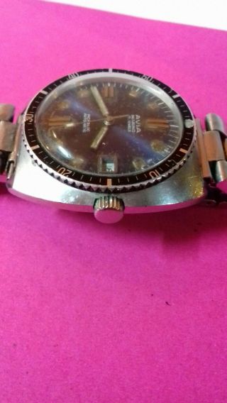 Avia Marino Steel Rare Vintage Scuba Diver Dive Automatic Watch 4