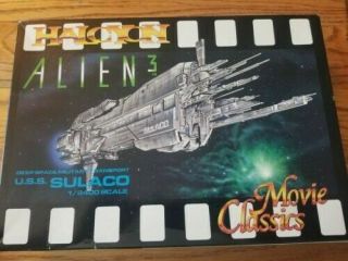 Vintage Alien 3 Uss Sulaco 1/2400 Halcyon Model Kit Aliens Pre Owned