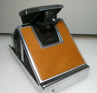 Vintage Polaroid SX - 70 Instant Land Camera w/ Wards Flash Attachment 7