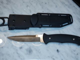 Rare Al Mar Sere Sro - S Fixed Blade Sawback Operator Knife With Sheath And Box