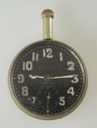 Rare Ww1 Raf Military Pocket Watch By Smiths And Sons Circa 1915