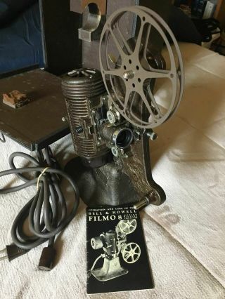 Vintage Bell & Howell Filmo 8 Projector Model 122 - A