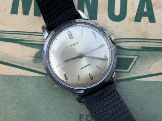 Vintage 1966 Timex Marlin Men’s Watch Serviced Strap