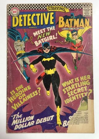 Rare 1967 Dc Detective Comics 359 1st Appearance Of Batgirl,  Barbara Gordon.