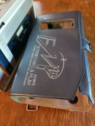 Vintage Aiwa CS - J1SY Personal FM Stereo Cassette for Repair 3