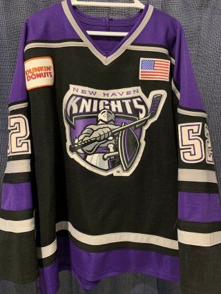 Rare Uhl Haven Knights Game Worn Hockey Jersey With Loa Nhl Ahl Echl