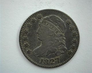 1827 Capped Bust Silver 10 Cents Near Choice Uncirculated Rare
