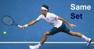 Rare Nwt M Uniqlo 2019 Australian Open Roger Federer White Polo Shirt W Blue Sho