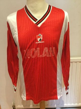 Bournemouth Home Rare Vintage 1988/1989 Long Sleeved Shirt No12 Size Medium