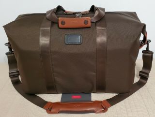 Tumi Alpha 2 Small Soft Travel Satchel 22149es2 Espresso Duffle Bag Rare $345