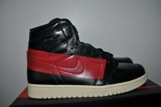 Rare Nike Air Jordan 1 High Og " Couture " Size Uk8 Us9 Eu42.  5 Black Red Banned