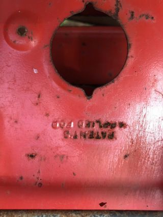 OLD VINTAGE METAL FIRETRUCK,  BUDDY L TRUCK RUSTY PATINA - pressed steel - Antique 6