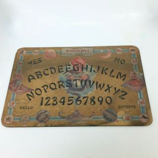 Vintage 40s Gift Craft Swami Mystery Talking Ouija Board 666 Lake Shore Chicago