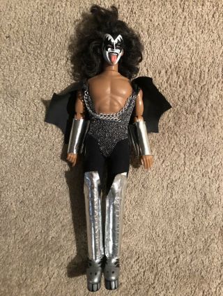 Vintage Kiss Gene Simmons 1977 Mego Muscle Doll -