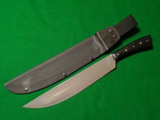 Rare Custom Bill Siegle Heavy Duty Fighting Knife Machete Style Jungle Knife