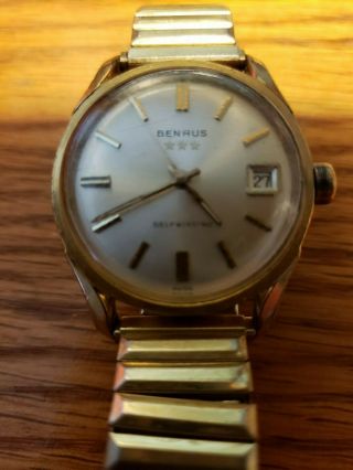 Vintage Benrus 3 Stars Selfwinding Wrist Watch Swiss