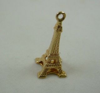 9k Yellow Gold Eiffel Tower Charm