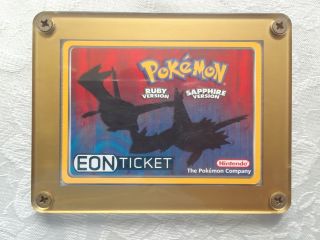 Pokemon Eon Ticket Ruby Sapphire Nintendo Gba E - Reader Card Latios Latias Rare