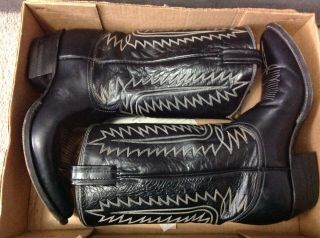 Vintage 1977 Mens Tony Lama Cowboy Western Boots 9.  5 D