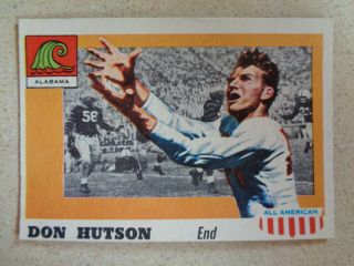 1955 Topps All American Don Hutson Rc Rookie Alabama Packers Vintage 97 Sp Exmt