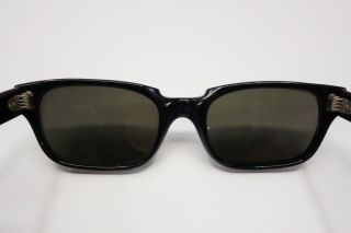 Vintage American Optical AO Sunfarer CN 127 Rx Sunglasses Frames Black 8422 6