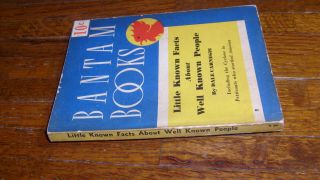 Little Known Facts About Well Known People L A Bantam Book 2,  Vintage Paperback