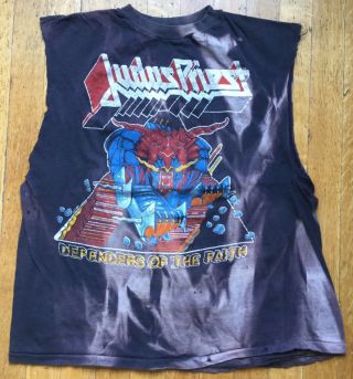 Judas Priest 1984 Defenders Concert Tour T Shirt Vintage