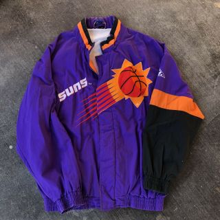 Phoenix Suns Vintage Apex One Puffer Hoodie Jacket Size Xl Logo 90s Coat Rising