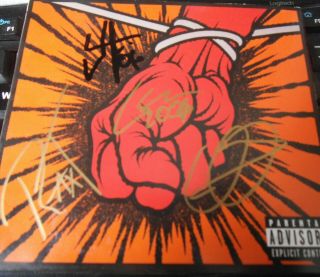 St Anger Signed Metallica Cd Autographed Rare Fully