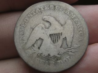 1859 - S Seated Liberty Quarter - Rare Key Date