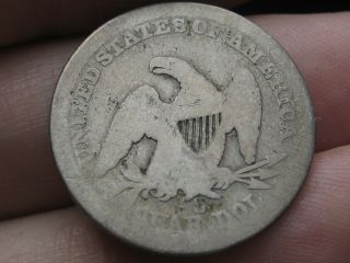 1859 - S Seated Liberty Quarter - Rare Key Date 5