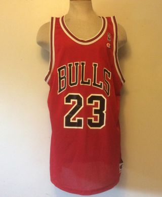 Vintage Champion Michael Jordan Chicago Bulls Basketball Jersey Xl 50