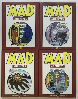 The Mad Archives Volumes 1 - 4 Issues 1 - 24 Very Rare Hardcovers Ec Comics