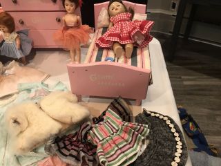 Mixed Vintage Vogue Ginny Doll Furniture Doll,  Clothes A Suitcase Table Set 4