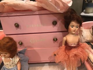 Mixed Vintage Vogue Ginny Doll Furniture Doll,  Clothes A Suitcase Table Set 6