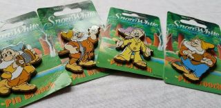 VINTAGE DISNEY PINS - SNOW WHITE AND THE SEVEN DWARFS PINS - - ALL 12 COLLECTOR PINS 6