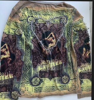 Vintage Collectible Rare Jean Paul Gaultier Men’s Iconic Tatoo Shirt Circa 1991