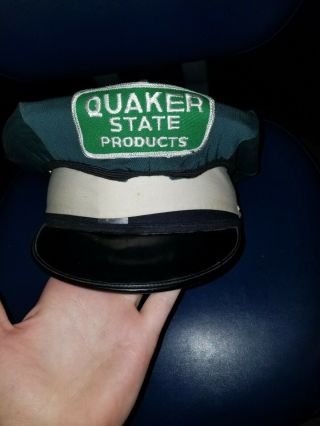 Vintage 1952 Quaker State Oil Gas Uniform Hat Size 7