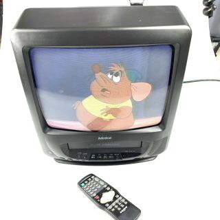 Vintage Tv / Vcr 13 " Combo Unit Retro Gaming Security Tv