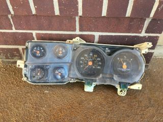 1973 - 1987 Chevy Gmc Truck Dash Cluster Gm Gauges,  Quartz Clock Rare