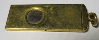 Early Bliss Brothers Yellow Gold Filled Cigar Cutter Watch Fob Colonial Dame