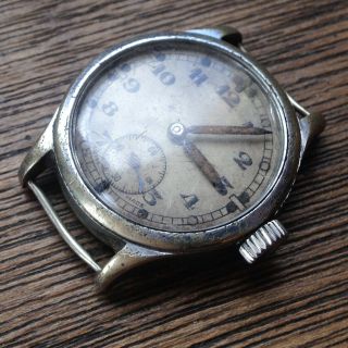 Rare Vintage WW2 Era 1940s Military 30mm REVUE 57 ATP Q5202 Watch - REPAIRS 2