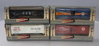 American Flyer Ho Scale Vintage Freight Cars: 505,  513,  514 & 33523 [4]/box