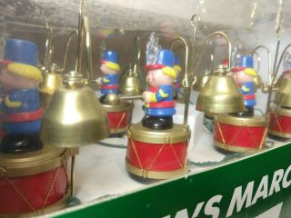 Vintage Mr,  Christmas Santa ' s Marching Band Musical Song LED Light Bell Elves 2