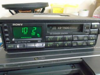 OLD SCHOOL RARE SONY XR - 7500 WITH CDX - A15 CD CHANGER 4