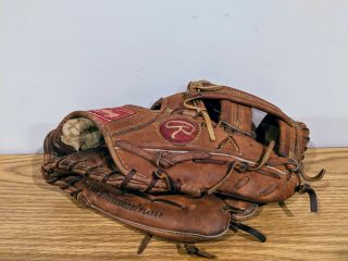 Vintage Rawlings Baseball Glove Pro 5 Heart Of The Hide Right Hand Throw Rht