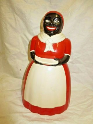 Vintage Black Americana Aunt Jemima Cookie Jar F&f Mold & Die Usa Rare Mt